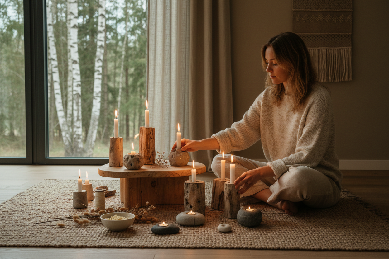 Kerzenhalter – Natürliches Licht für Rituale, DIY & Zuhause