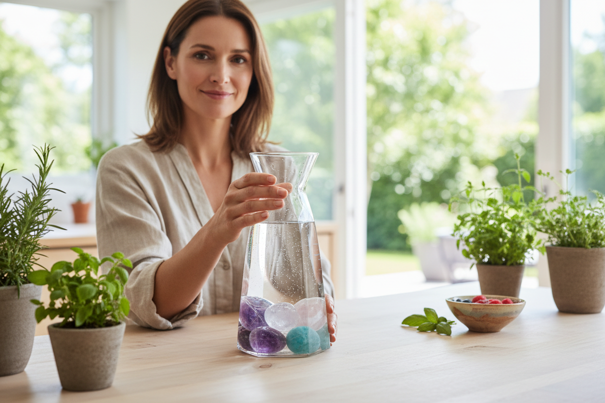 Edelsteinkaraffen – belebtes Wasser mit Stil & Pflanzenkraft