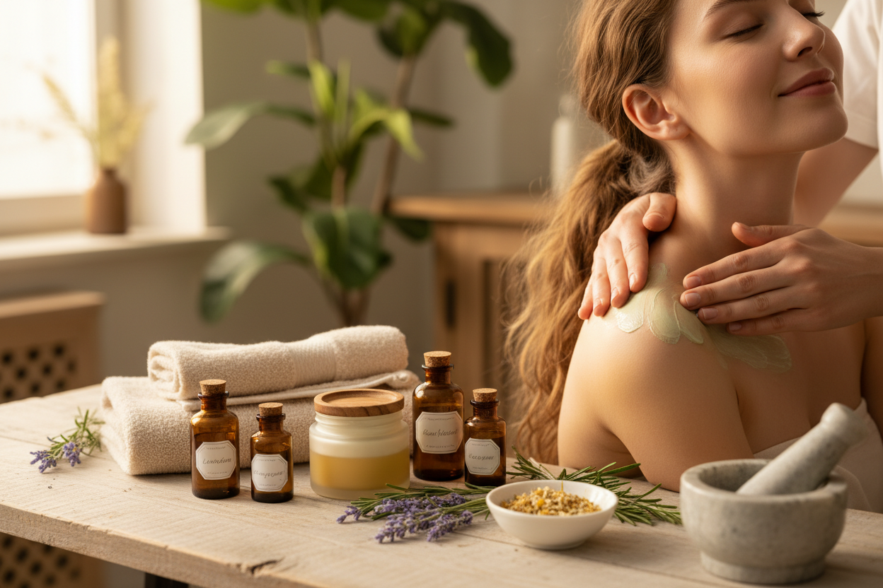 Nacken & Schultern – Natürliche Pflege & Entspannung für Verspannungen