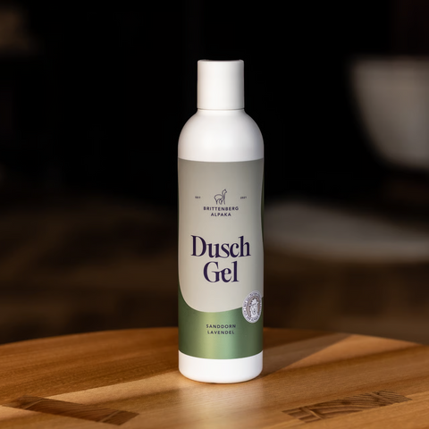 Brittenberg Alpaka - Dusch Gel - Sanddorn - mit Keratin aus Alpakawolle