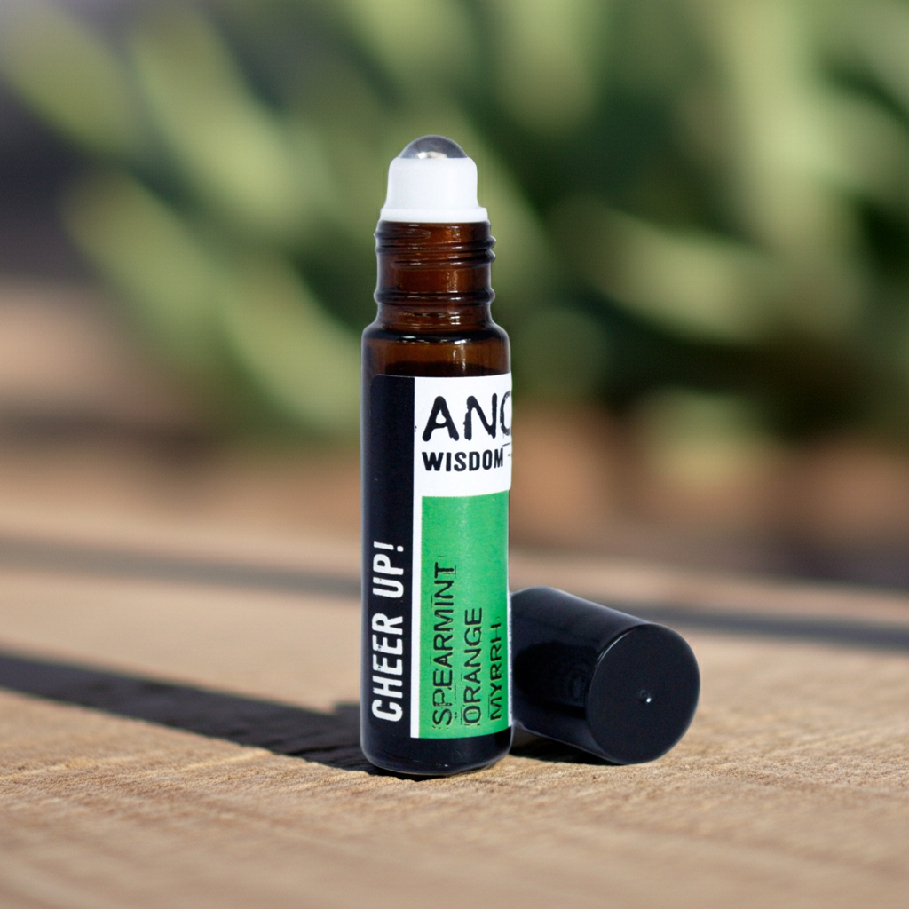Kopf hoch! – Ätherische Ölmischung Roll-On (10 ml) - Orange · Myrrhe · Pfefferminze