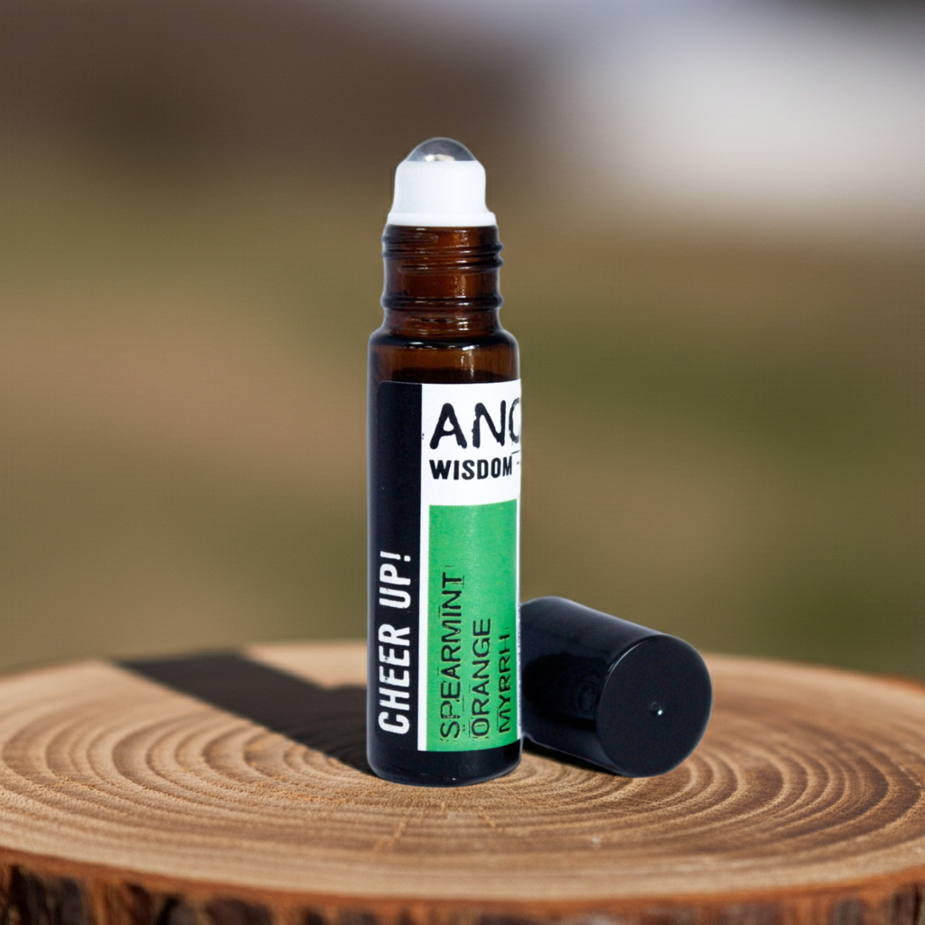 Kopf hoch! – Ätherische Ölmischung Roll-On (10 ml) - Orange · Myrrhe · Pfefferminze