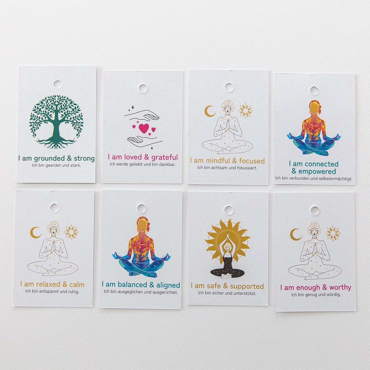 20-Minuten-Kerzen mit Affirmationen – Ritual-Set aus Bienenwachs · Fokus & Mentale Klarheit