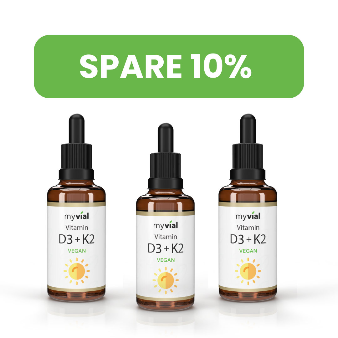 Vitamin D3 + K2 Tropfen (vegan) – Knochen, Muskeln & Immunsystem