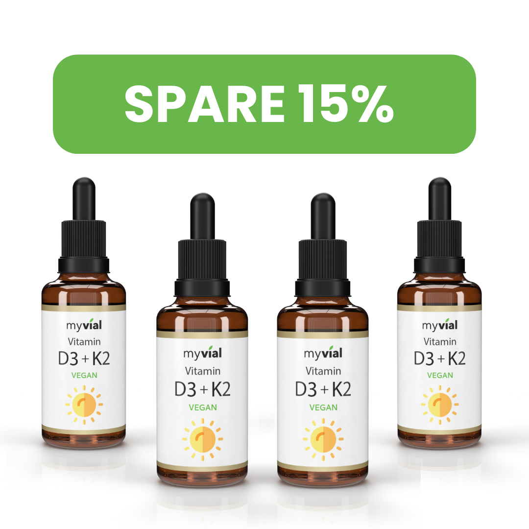 Vitamin D3 + K2 Tropfen (vegan) – Knochen, Muskeln & Immunsystem