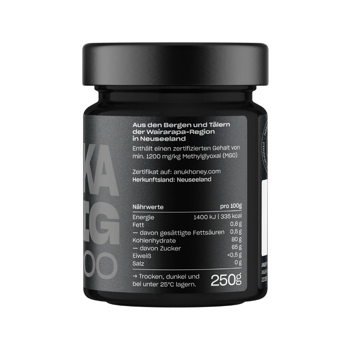 ANUK Manuka Honig MGO 1200 – Premium-Rarität · limitiert