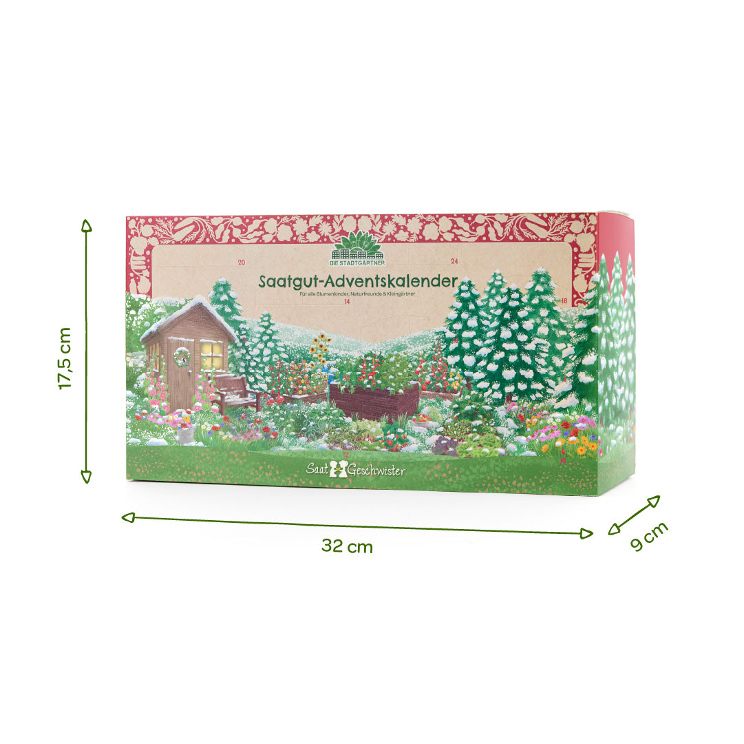 Saatgut-Adventskalender „Türchen-Edition“ – 24 Sorten, BIO & nachhaltig
