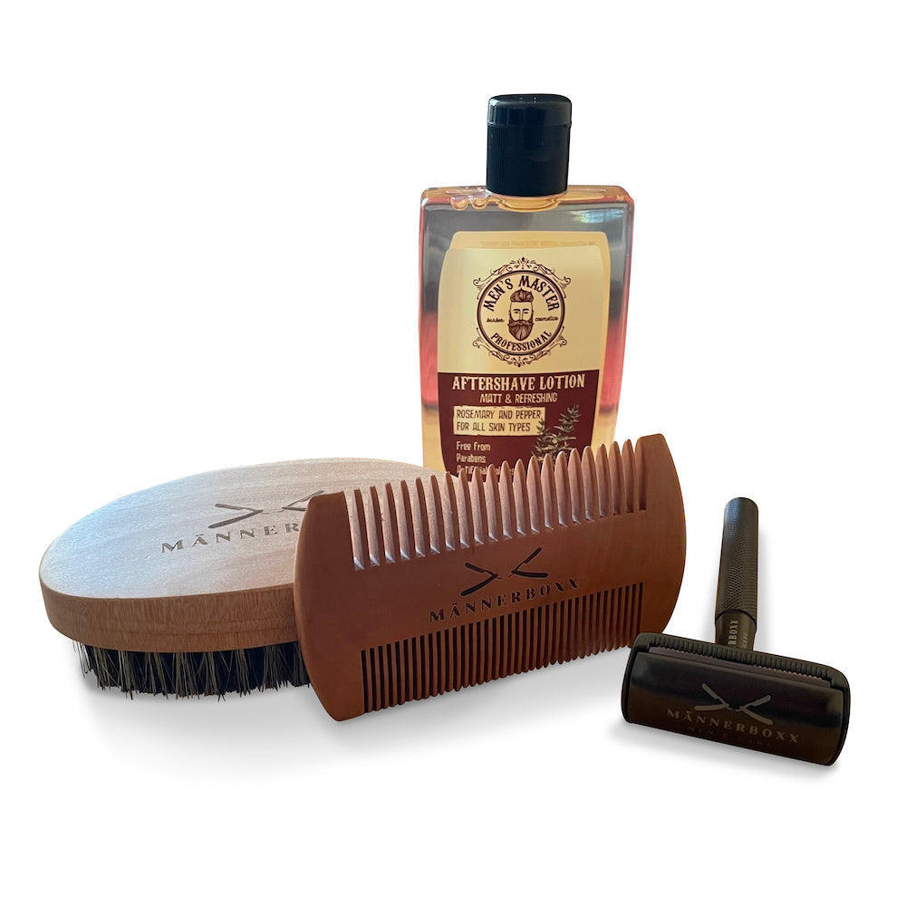Bartpflege-Geschenkset „Highlight“ – Rasierhobel, Pflege & Styling