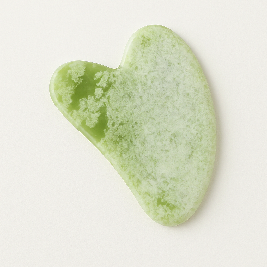 Grüner Jade Gua Sha (Xiuyan Jade) – Gesichtsmassage & Lymphdrainage