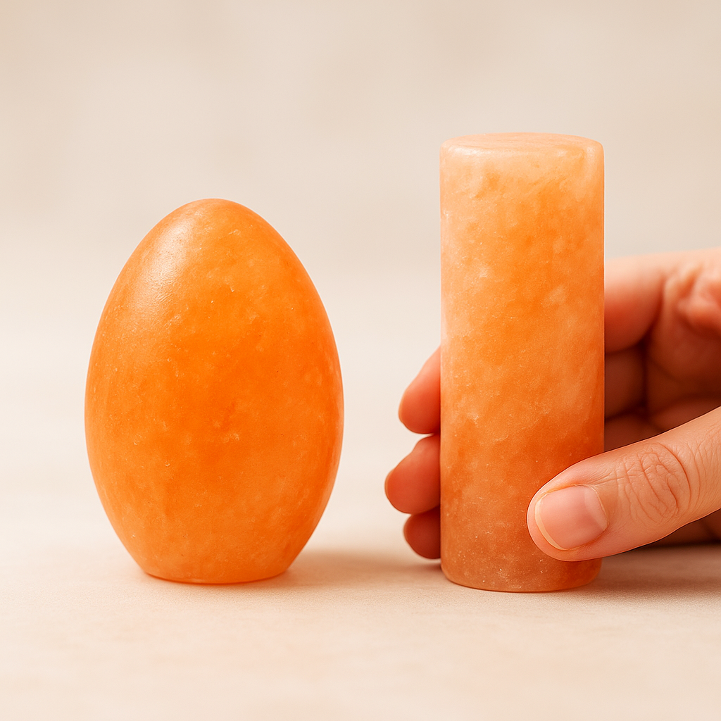 Duo „Classic“ – Himalaya Deodorant-Steine (Ei + Stick) - natürliches Kristallsalz-Deo, unparfümiert