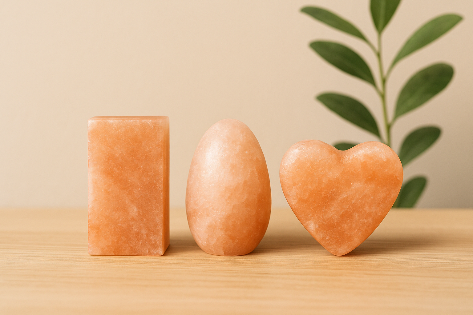 Trio „Selfcare“ – Himalaya Deodorant-Steine (Ei + Bar + Herz) · Kristallsalz-Deo, unparfümiert