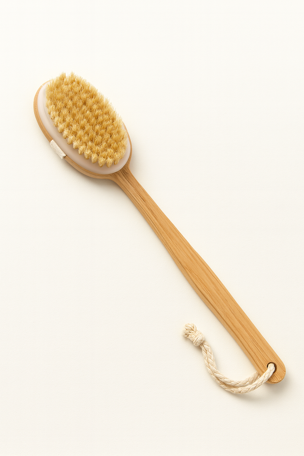 Körperbürste mit langem Griff – natürliches Trocken- & Nassbürsten