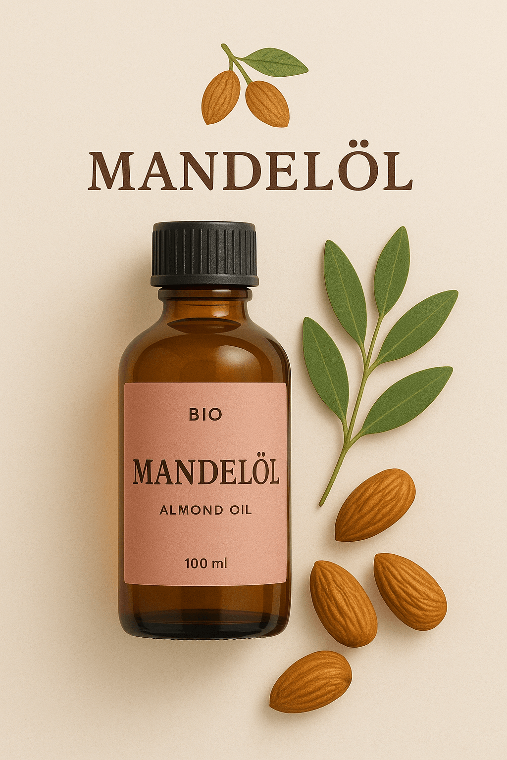 Bio Mandelöl - pure Kraft der Natur, 100 ml