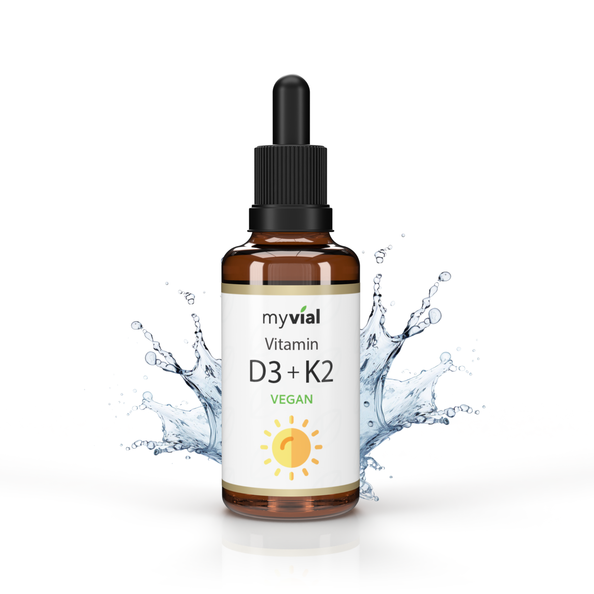 Vitamin D3 + K2 Tropfen (vegan) – Knochen, Muskeln & Immunsystem