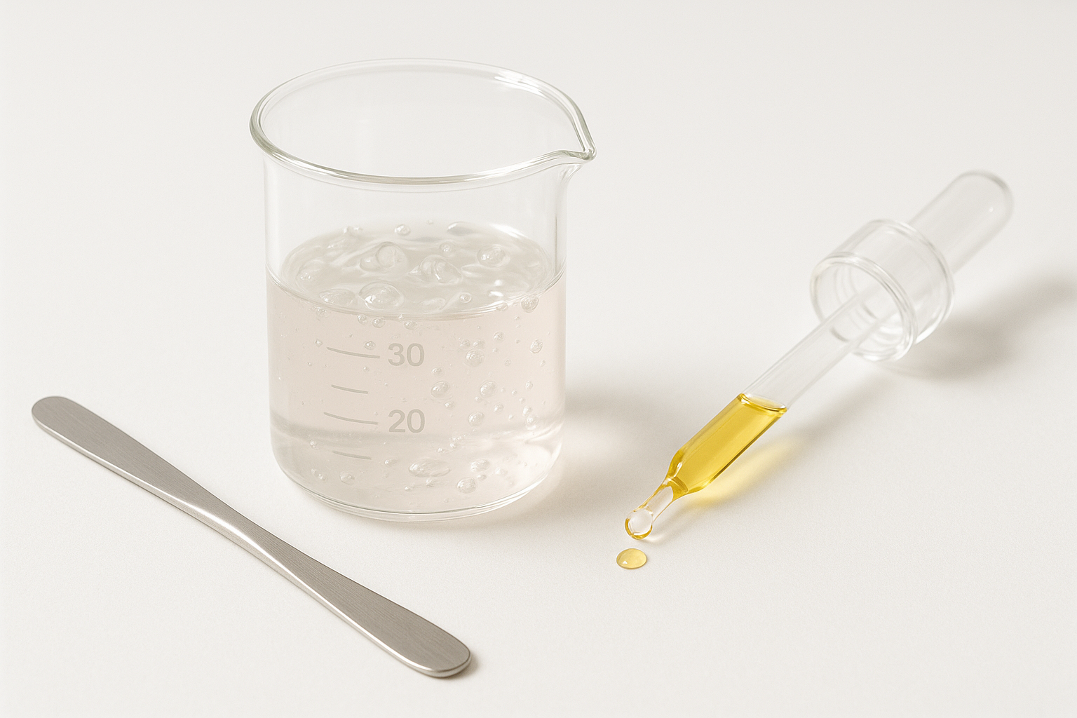 Aloe Vera Gel mit Rosenhydrolat angerührt – sanfte DIY-Toner-Basis.