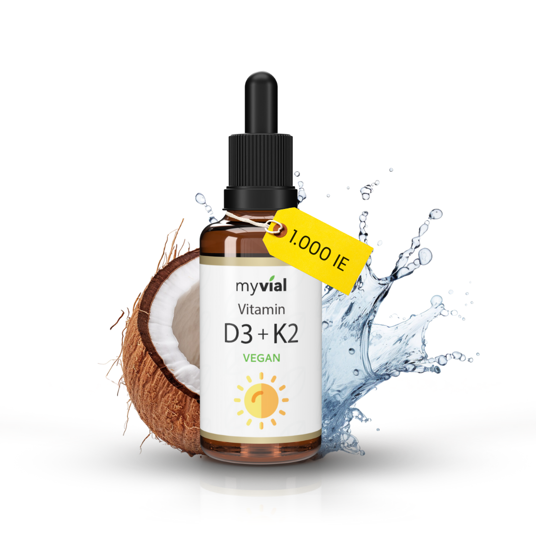 Vitamin D3 + K2 Tropfen (vegan) – Knochen, Muskeln & Immunsystem