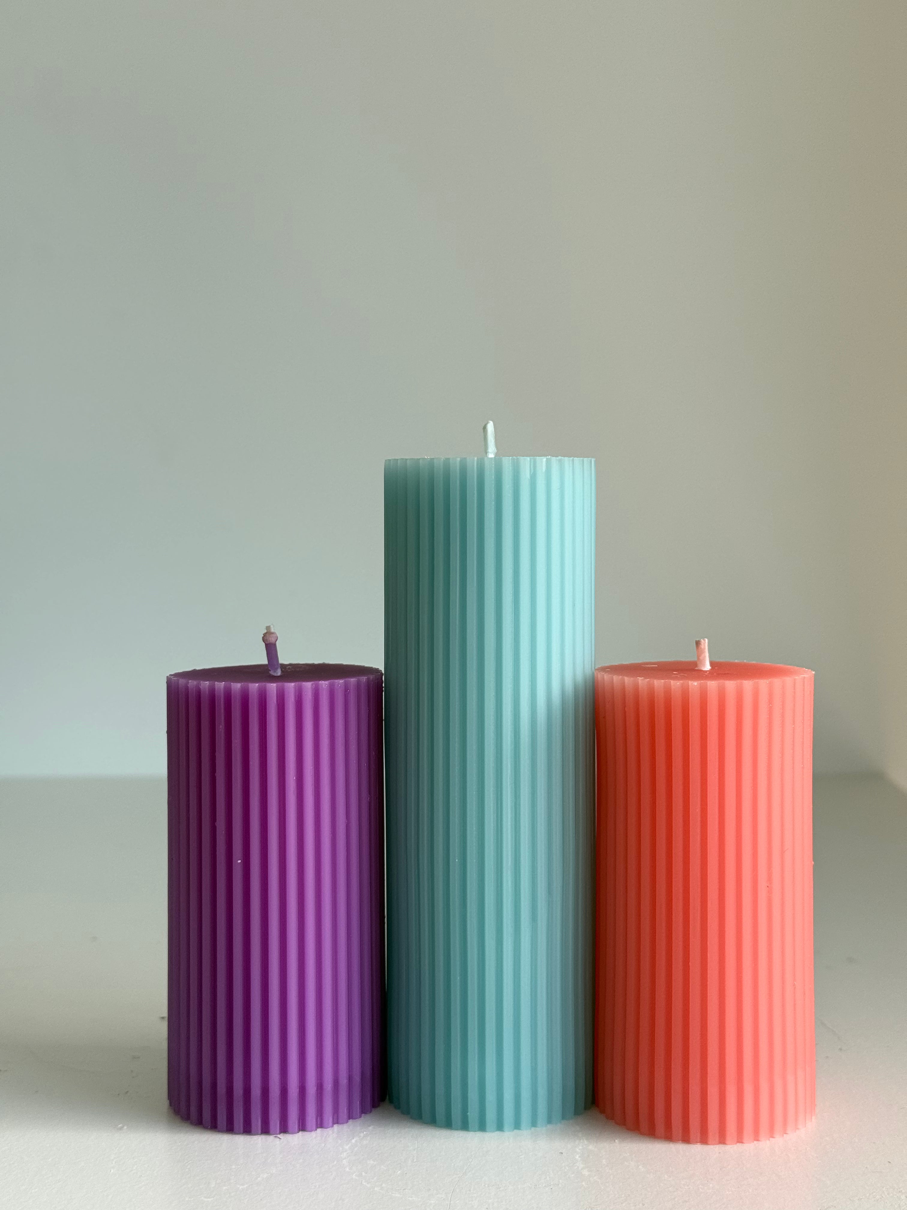 Adventskerzen aus reinem Bienenwachs – Handgegossen (4er-Set)