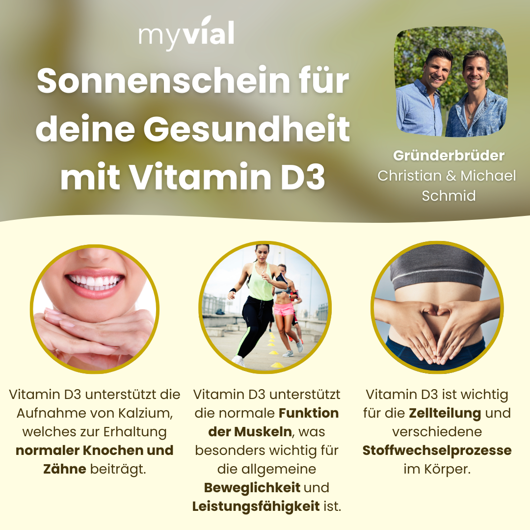 Vitamin D3 + K2 Tropfen (vegan) – Knochen, Muskeln & Immunsystem