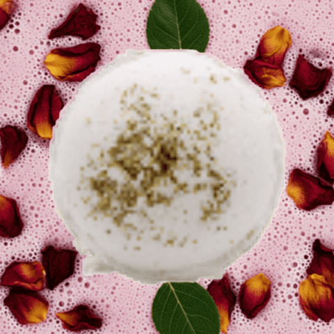 Himalaya-Salz Badebombe "Skin Revive“ - Grapefruit & Rosengeranie, 180 g