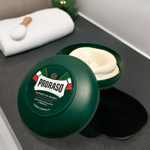 Proraso Rasierseife – Eukalyptus & Menthol | Klassische Rasur, erfrischender Schaum