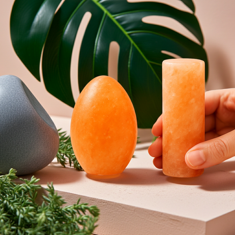 Duo „Classic“ – Himalaya Deodorant-Steine (Ei + Stick) - natürliches Kristallsalz-Deo, unparfümiert