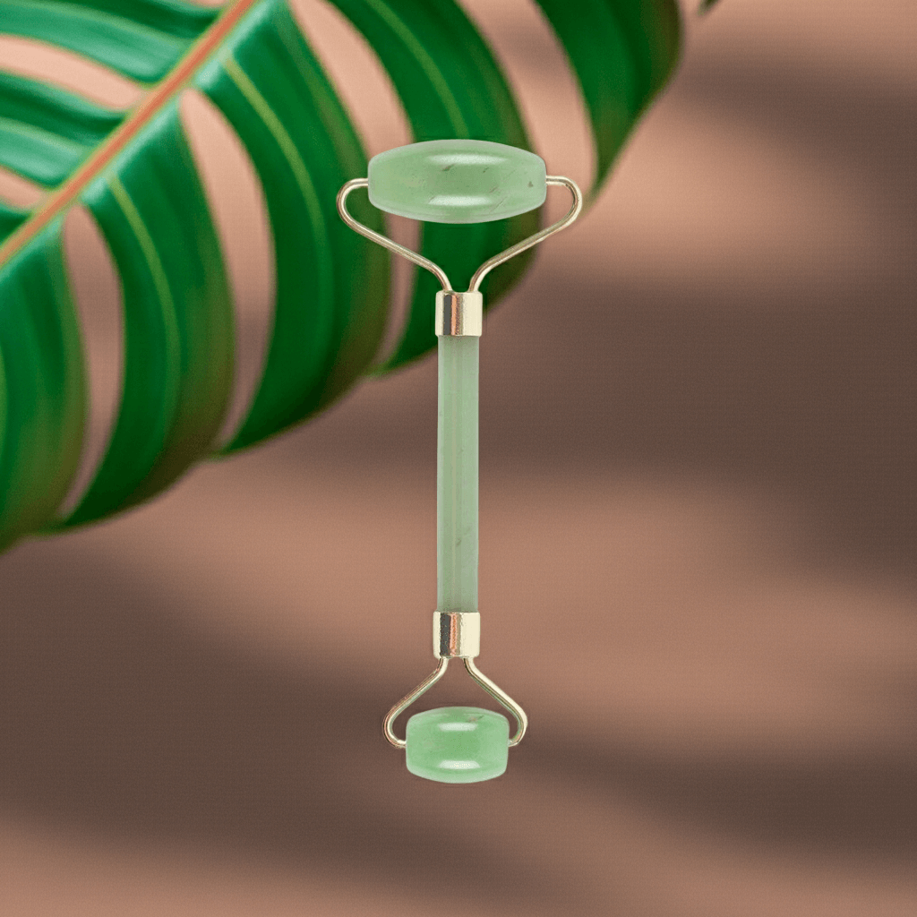 Edelstein Gesichtsroller – Jade (groß) - Kühlende Massage für Gesicht, Hals & Dekolleté