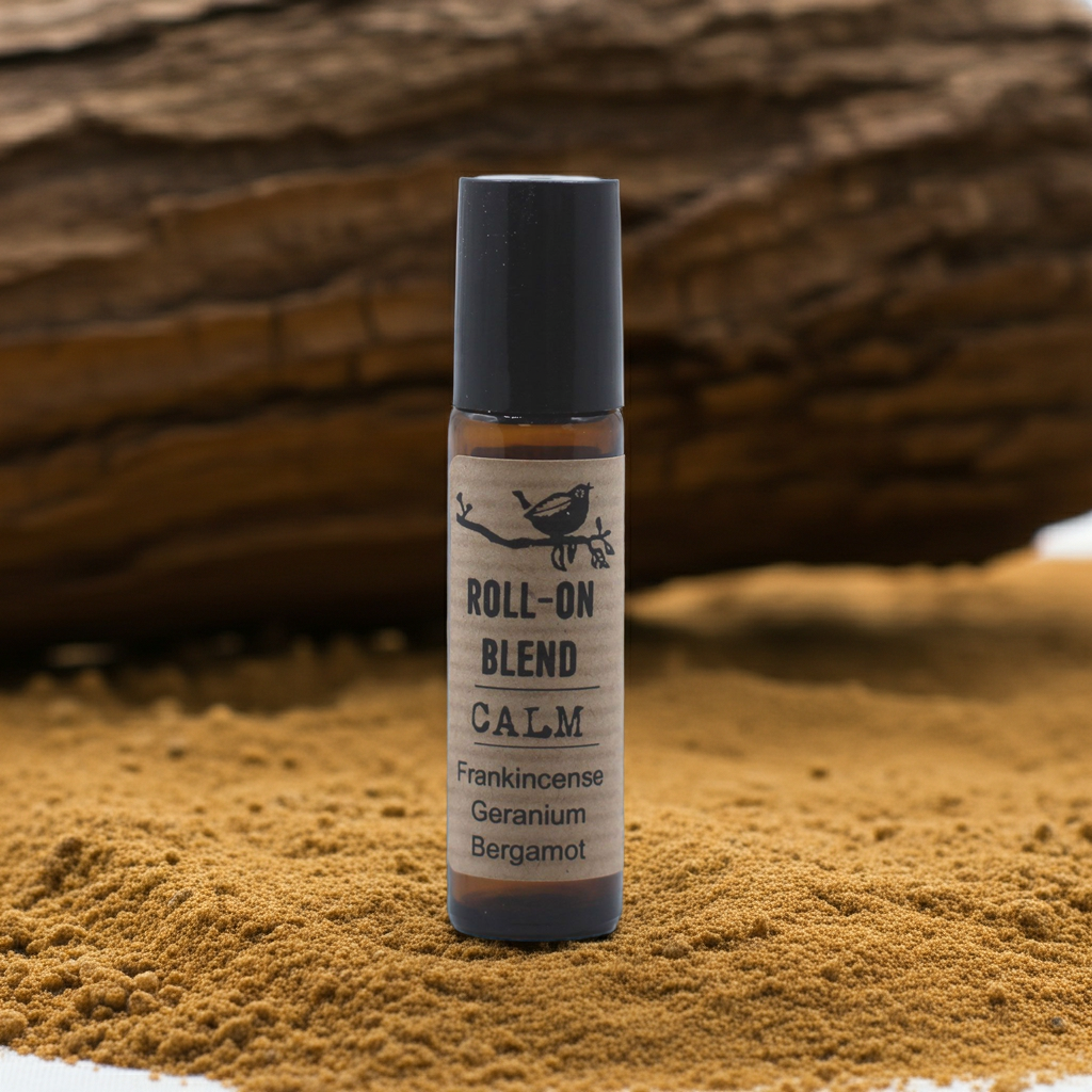 Calm – Ätherische Ölmischung Roll-On (10 ml) - Weihrauch · Geranie · Bergamotte