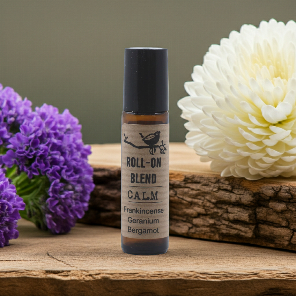 Calm – Ätherische Ölmischung Roll-On (10 ml) - Weihrauch · Geranie · Bergamotte