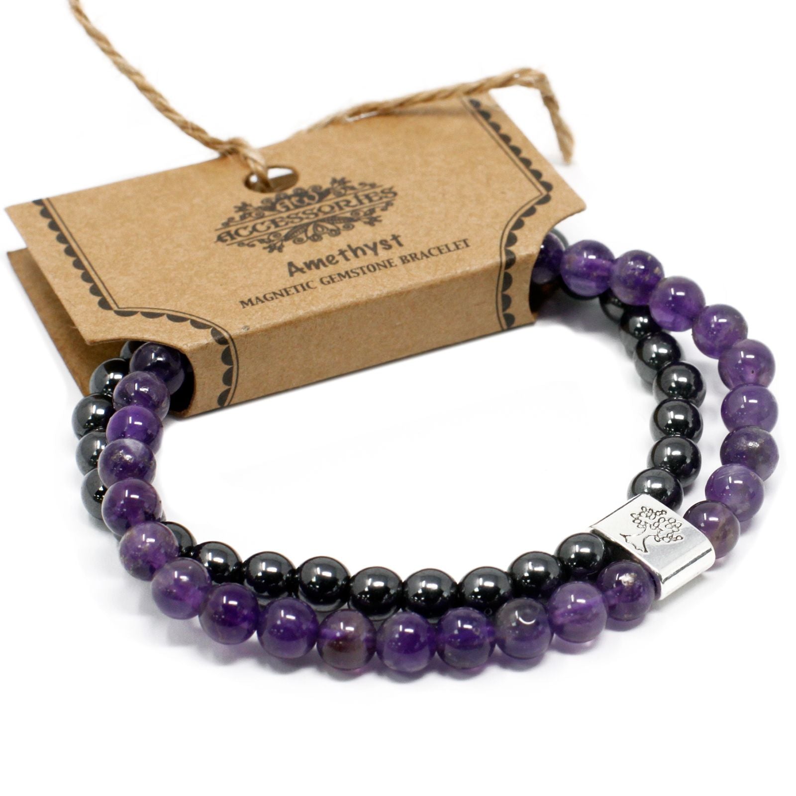 Magnetisches Amethyst-Armband – Klarheit & Ruhe