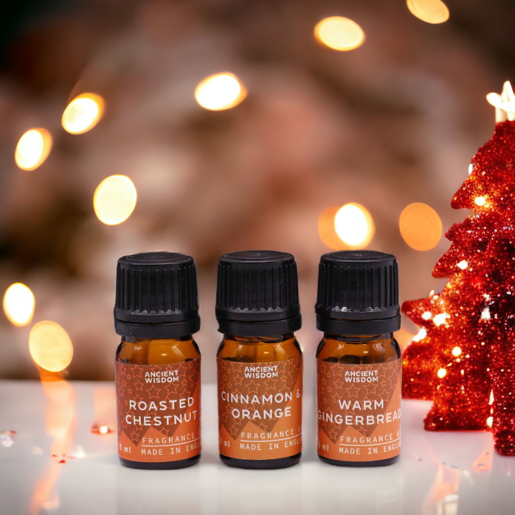 Festive Delights Fragrance Oils – 12er Weihnachtsduft-Set (à 5 ml) - Duftöle für Winter, Feiertage & gemütliche Rituale