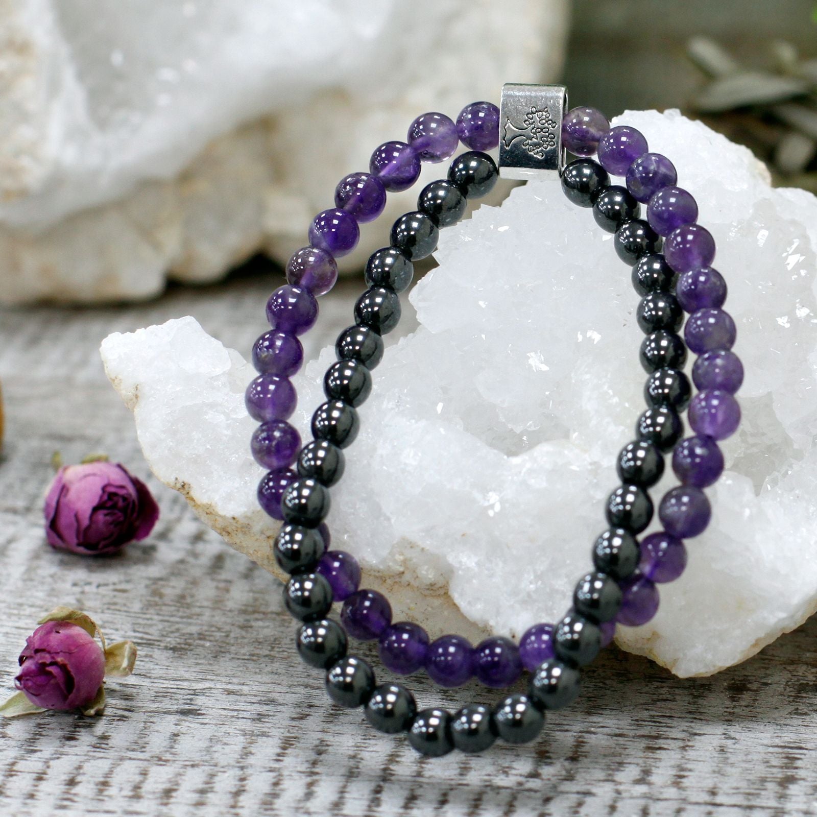 Magnetisches Amethyst-Armband – Klarheit & Ruhe