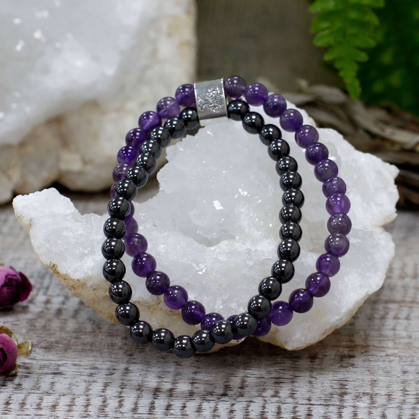Magnetisches Amethyst-Armband – Klarheit & Ruhe