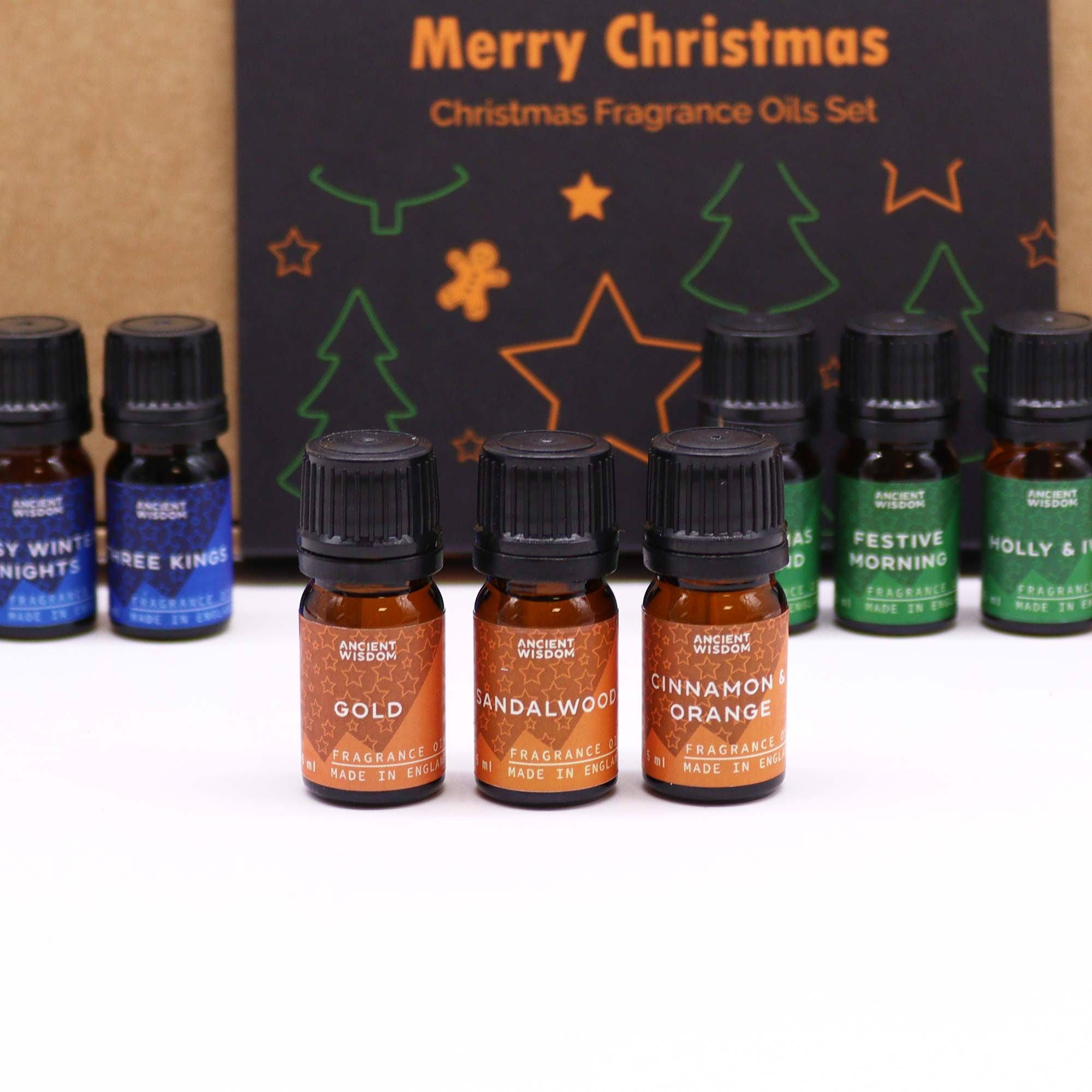 Holy Scents of Christmas – 12er Weihnachtsduft-Set (á 5 ml) - Winterliche Duftöle für festliche Stimmung & gemütliche Rituale