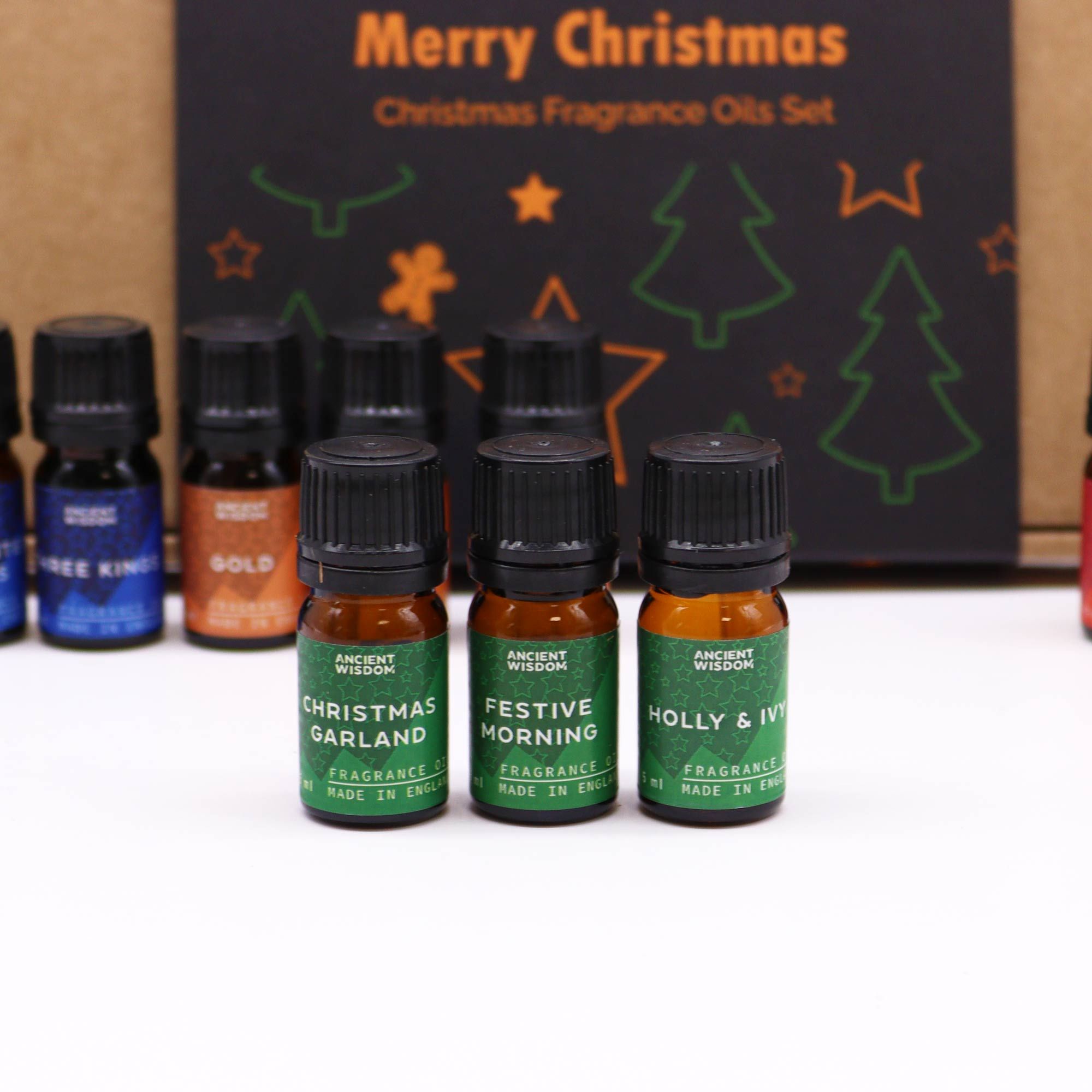Holy Scents of Christmas – 12er Weihnachtsduft-Set (á 5 ml) - Winterliche Duftöle für festliche Stimmung & gemütliche Rituale