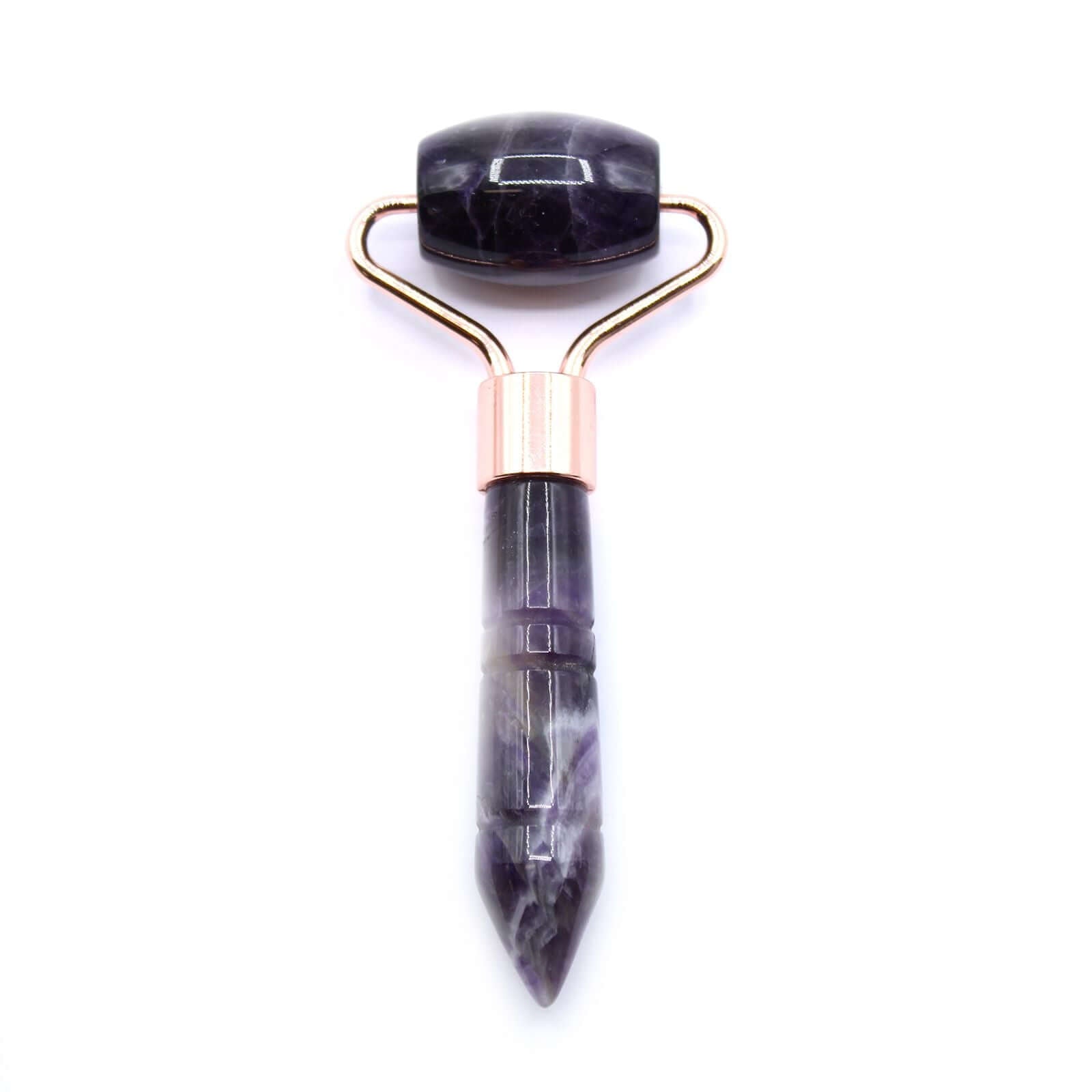 Edelstein Mini Roller – Amethyst • Sanfte Gesichtsmassage & Selfcare Tool