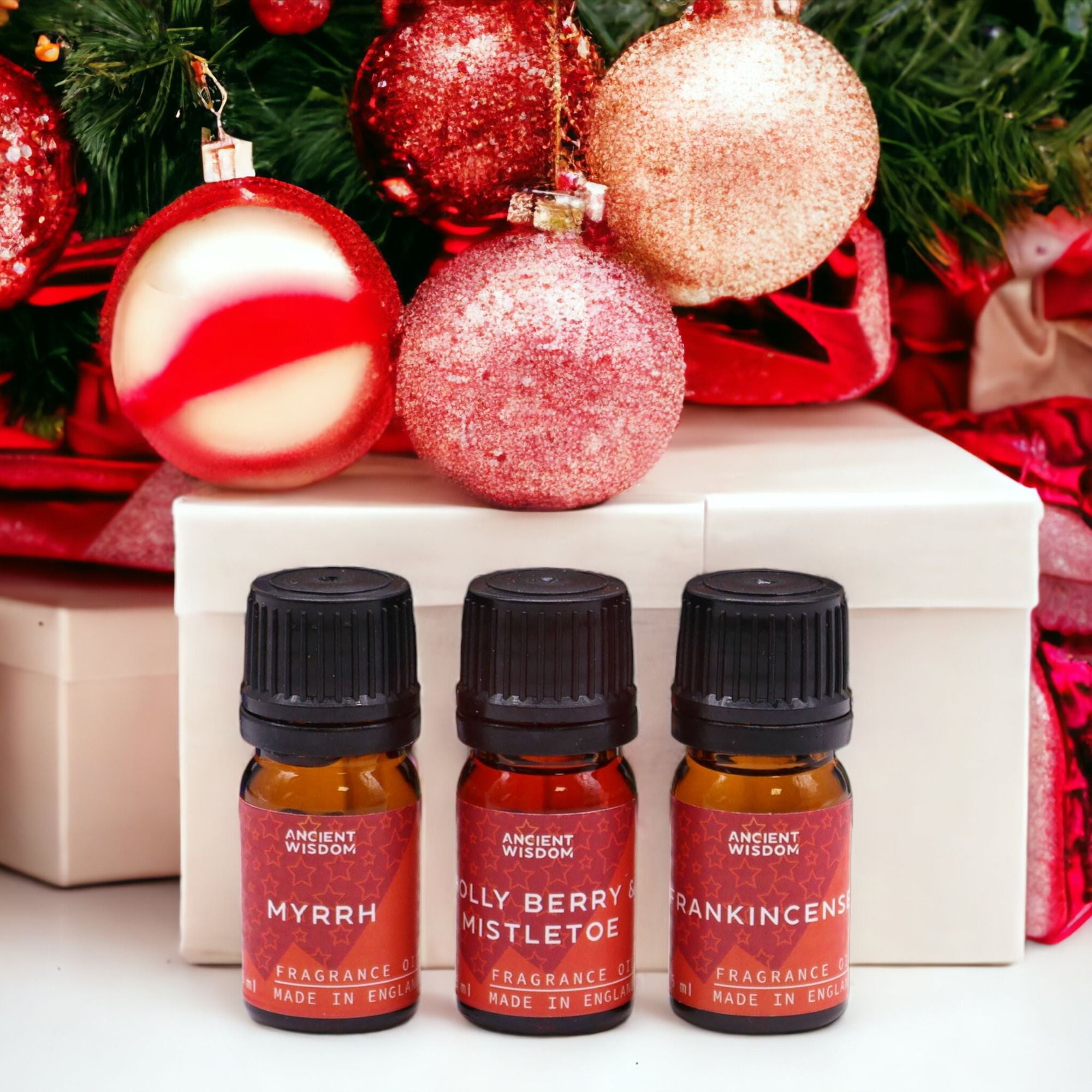 Holy Scents of Christmas – 12er Weihnachtsduft-Set (á 5 ml) - Winterliche Duftöle für festliche Stimmung & gemütliche Rituale