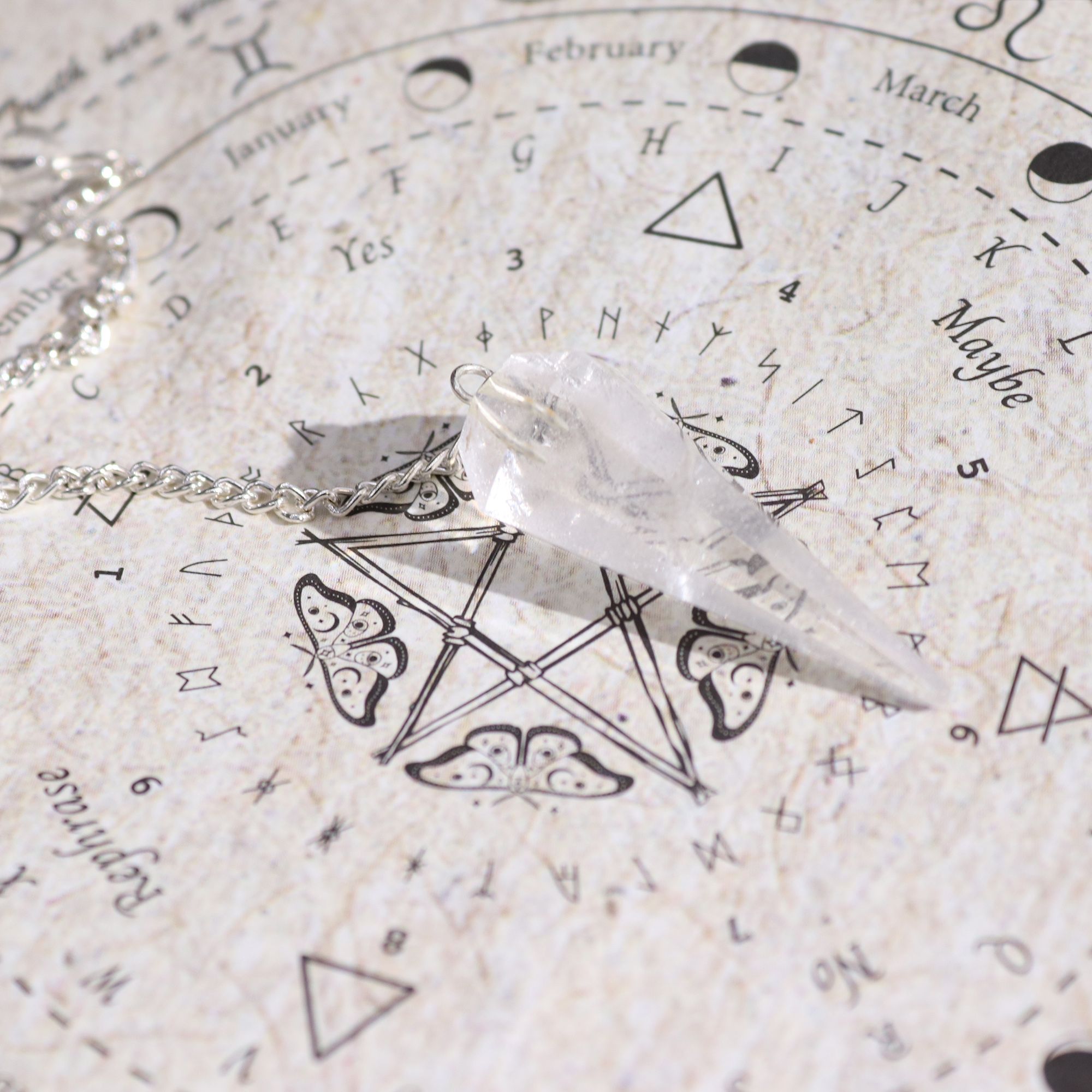 Uralter Hexenzauber – Weihrauch „Reinigung“ mit Bergkristall-Pendel