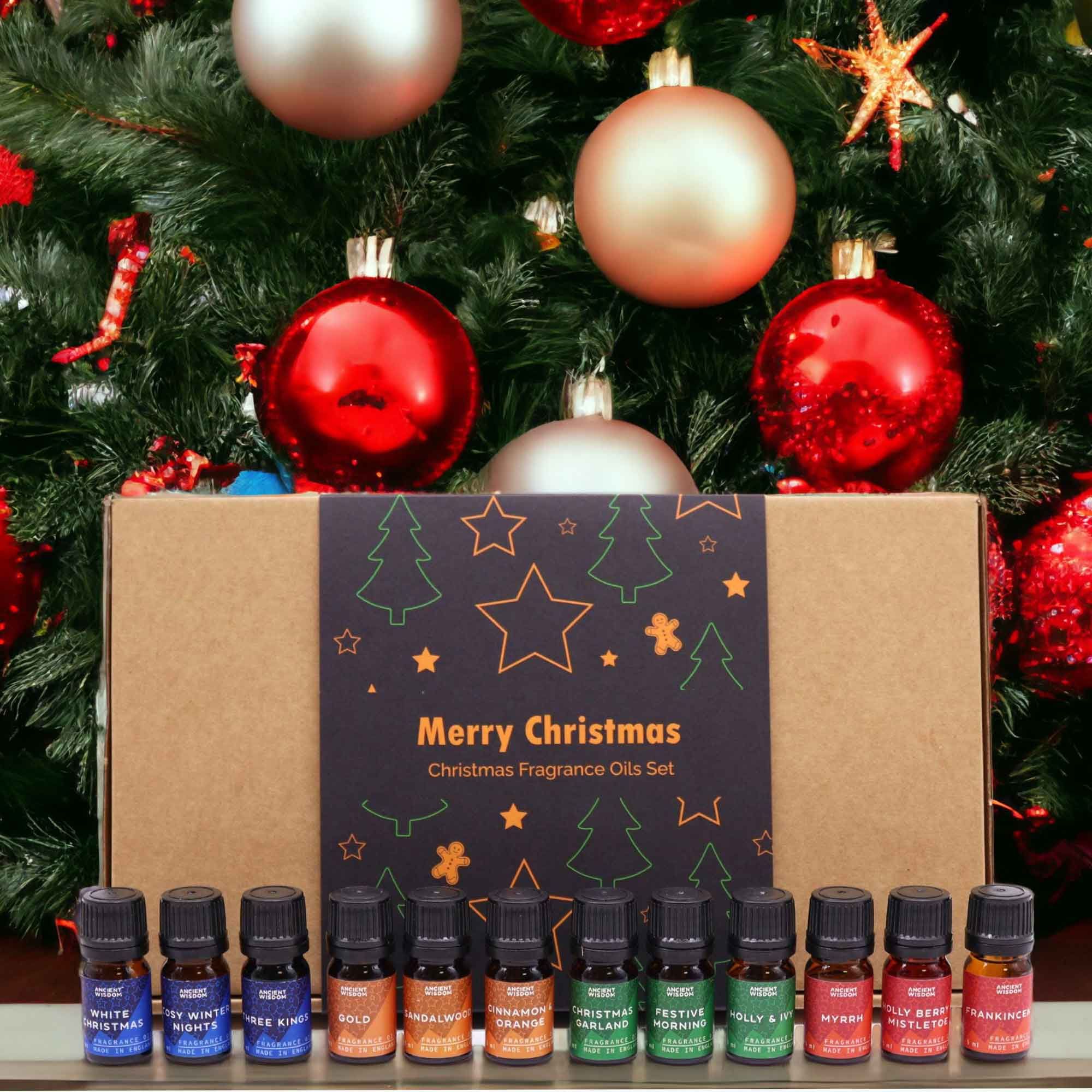 Holy Scents of Christmas – 12er Weihnachtsduft-Set (á 5 ml) - Winterliche Duftöle für festliche Stimmung & gemütliche Rituale