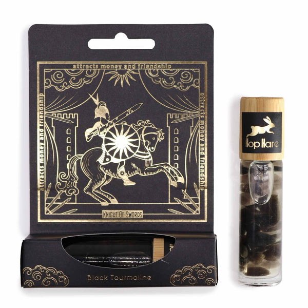 Hop Hare Tarot Roll-On – Der Ritter (10 ml) · Schutz & Fokus mit Schwarzem Turmalin