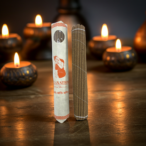 Tibetische Entspannungs-Räucherstäbchen (handgerollt), 60 g