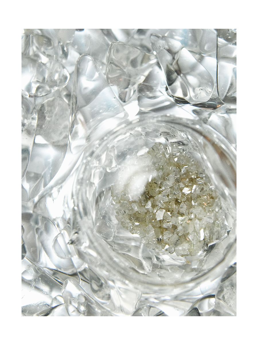 Trinkflasche ViA | DIAMONDS – Diamantsplitter (4 ct.) · Bergkristall (500 ml)