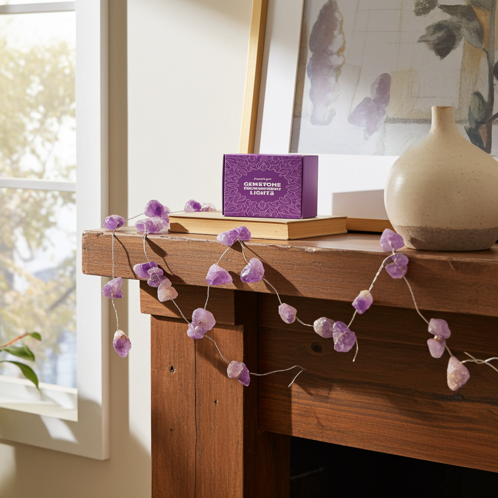 Edelstein-Verzauberungslichter – Amethyst