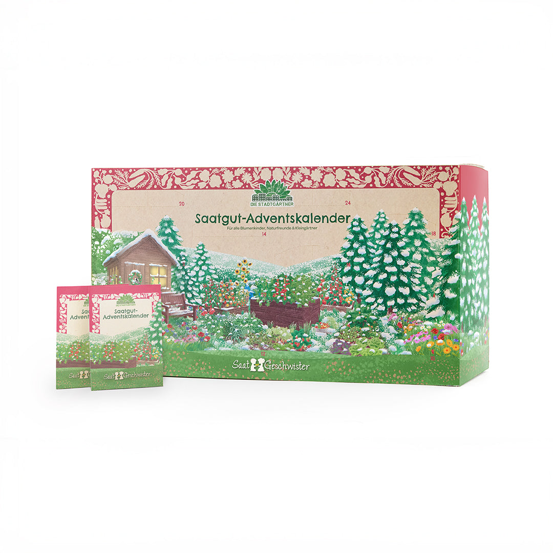 Saatgut-Adventskalender „Türchen-Edition“ – 24 Sorten, BIO & nachhaltig