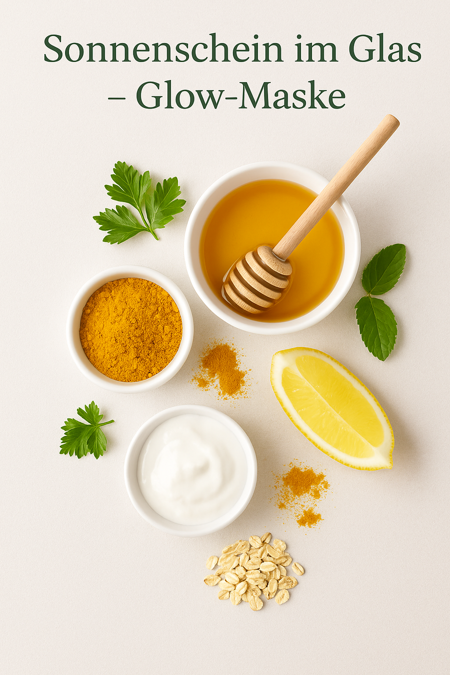 Sonnenschein im Glas: unsere getestete DIY-Gesichtsmaske mit Honig, Joghurt & Kurkuma