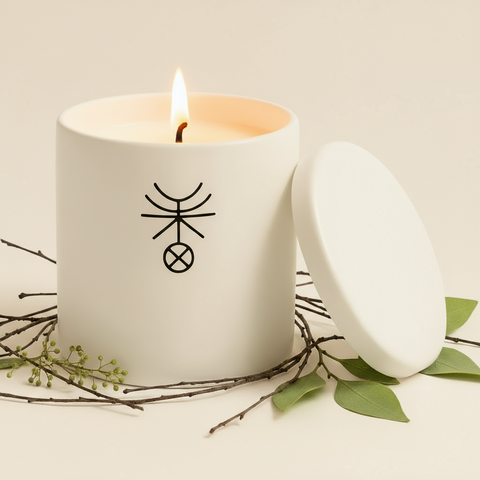 Tarotkerze · Mäßigkeit – Balance, Harmonie & innere Ruhe