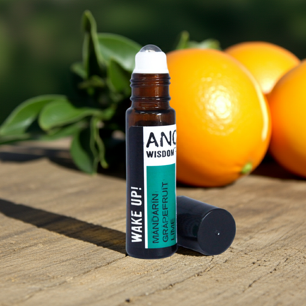 Wach auf! – Ätherische Ölmischung Roll-On (10 ml) · Grapefruit · Mandarine · Zitrone