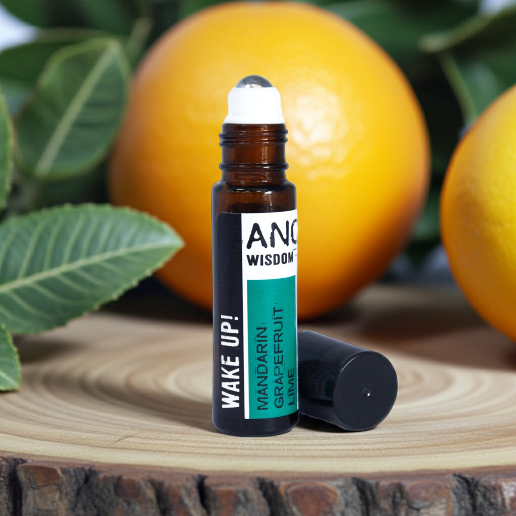 Wach auf! – Ätherische Ölmischung Roll-On (10 ml) · Grapefruit · Mandarine · Zitrone
