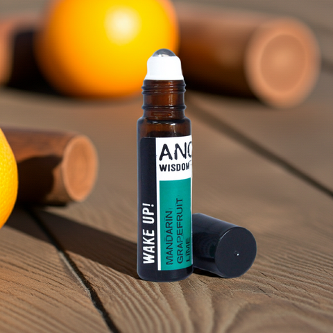 Wach auf! – Ätherische Ölmischung Roll-On (10 ml) · Grapefruit · Mandarine · Zitrone