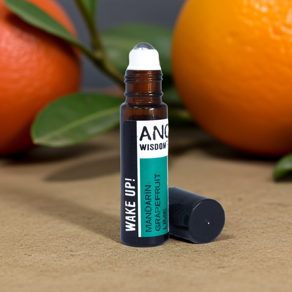 Wach auf! – Ätherische Ölmischung Roll-On (10 ml) · Grapefruit · Mandarine · Zitrone