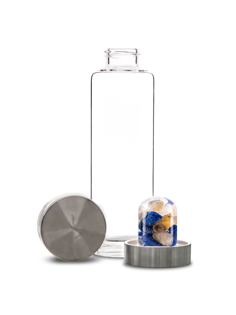 Trinkflasche ViA | INSPIRATION – Lapislazuli · Rutilquarz (500 ml)